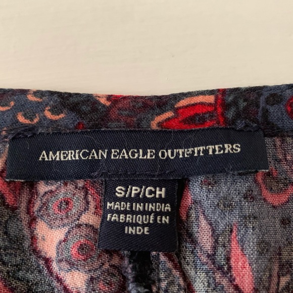 American Eagle Outfitters Paisley High Low Mini Dress size SP - Picture 9 of 10